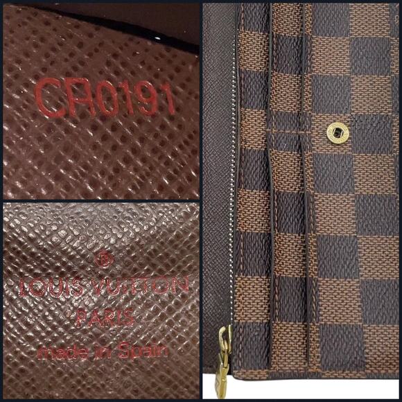 Louis Vuitton Damier Ebene Portefeuille Sarah W/Box and Dust bag - Picture 8 of 16